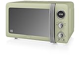 Swan SM22030GN Retro Digital Microwave, 800 W, Green (Kitchen &amp; Home)