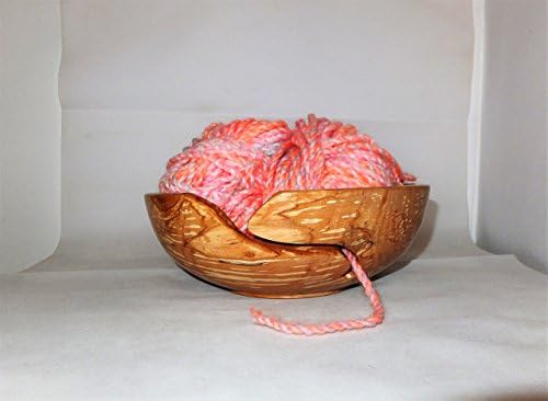 Wood turned yarn/knitting bowl .In stock ideal Chrismas present