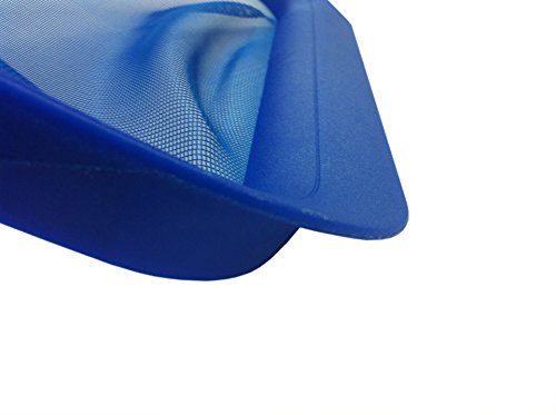 Steinbach Poolreinigung Laubkescher mit verstärktem Kunststoffrahmen, Blau, 360×380 mm - 2
