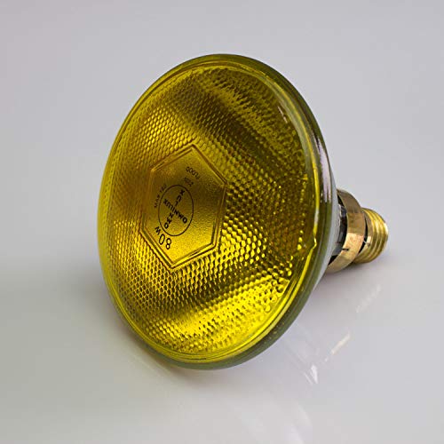 Lampada PAR-38 230 V/80 W per Faretti, Attacco E-27, 3200 K, Giallo - Luce di Ricambio/Illuminazione Decorativa - showking