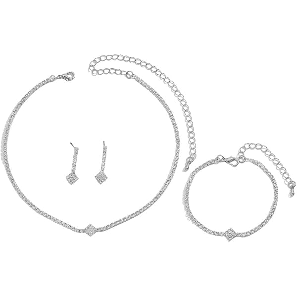 da donna completo zirconia cubica Collana con ciondolo