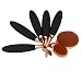 Kfnire 5pcs Oval Toothbrush Shaped Foundation Power Makeup Oval Cream Puff Brushes Set, Rose Gold