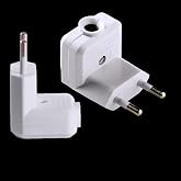 Single-Work L Type 10A White Male Plug &ndash; 250V Socket Compatible, 1 Piece