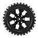 Produktbild TOP_RC_PRO 4PCS 1/10 Reifen Crosswise Bar Tread Pattern 7 Speichen Felge für 1/10 HSP HPI Redcat RC4WD RC Monster Truck