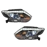  2 Stück Scheinwerfer für X-Trail 2014-2016 Bi-Xenon Linse, Projektor, Doppellicht, Xenon HID Kit mit LED-Tagfahrlichtern