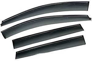 K - KONNEKT Wind Deflector Set for Ford Kuga | Front & Rear | 2012-2020 | Chrome