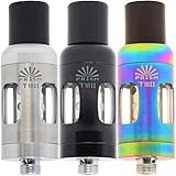 Der Prism T18 II ist mit einem 2,5 ml Tank ausgestattet und wird bequem über das Topfill-System befüllt. Im Verdampfer finden die 1,5 Ohm Coils des Vorgängers Platz, der Wechsel der Coils erfolgt schnell und unkompliziert. Ausgelegt für das MTL Vapen unterstütz die 4-stufige Airflow (nur in Verbindung mit Endura T18II Akkuträger) an der Base des Verdampfers den optimalen Zugwiderstand.