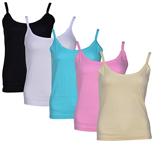 SONIA CREATION MONU Womens MULTYCOLOURED Combo 100% Cotton Short Length OR Half Camisoles (Black,White,Sky Blue,Pink,Butter Colours) Pack of 5 RS.385 (68.00% Off) - Amazon SONIA CREATION MONU Womens MULTYCOLOURED Combo 100% Cotton Short Length OR Half Camisoles (Black,White,Sky Blue,Pink,Butter Colours) Pack of 5 RS.385 (68.00% Off) - Amazon