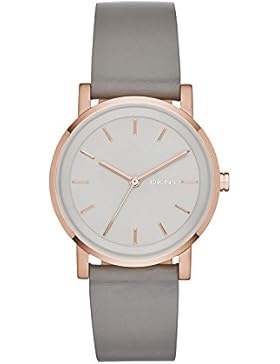 DKNY Damen-Armbanduhr SOHO Analog Quarz Leder NY2341