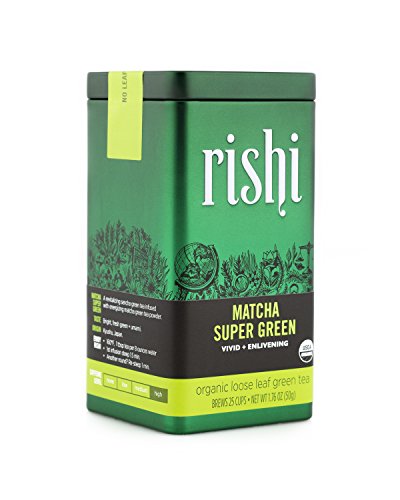 Rishi Tea, Organic Green Tea, Matcha Super Green, Loose Leaf, 1.76 oz (50 g)