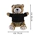 Classic Soft Toy Bear I Love Justin beige