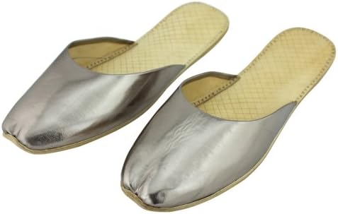 Womens Copper Casual Leather Indian Khussa Slippers Pumps Size 5uk Khu6775 (5 UK)