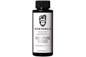 Slick Gorilla Hair Styling Powder for Men, Texture Powder 20g | Matte texture powder for volume, root lift, no shine and ligh