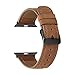 Produktbild Armband Strap,Janly Ersatz Leder Armband Band Strap Armband für Apple Watch Serie 4 44mm (Braun)