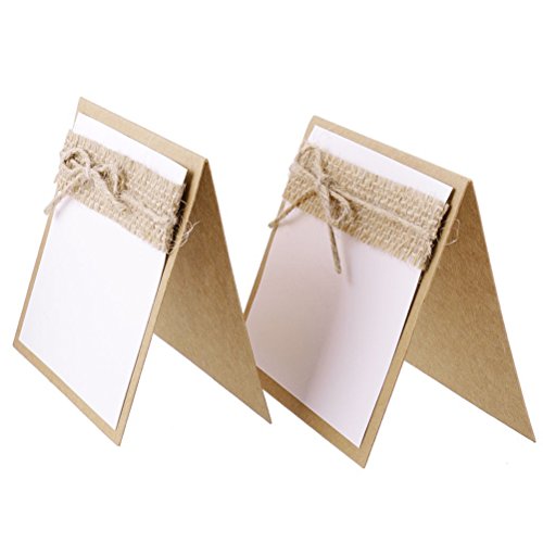 NUOLUX Tischkarten, 10pcs Name Tabelle Tischkarten für Hochzeitsparty - 3