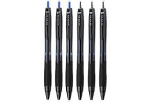 DAKOMYO Rollerball de tinta jetstream 0.7 m/m (6 uidades 3 azules, 3 negros)