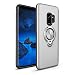 Produktbild Galaxy S9 Plus Hülle, SsHhUu 360 Degree Rotating Ring Magnetic Car Mount Rugged Stoßdämpfung & Staubabweisend Kompletter Schutz Hybrid-Koffer Telefon Kasten für Samsung Galaxy S9 Plus (6.2") - Silber