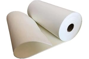 SOOKI Papier Isolant Ignifuge en Fibre De Céramique - Résistance Aux Températures Élevées, Isolation Thermique pour Poêles, Cheminées, Fours À Pizza, Fours, Fours À Forger, Fours,3mm*500mm*1000mm