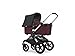 Produktbild Bugaboo Fox komplett aluminium/Schwarz/himmelblau - Griffe braun, Radkappen brillantweiss