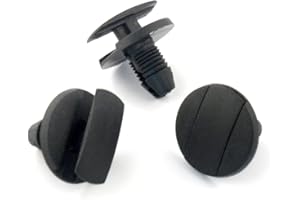 VVO Fasteners- Black Plastic Rear Wheel Arch Lining & Mudguard Clips for Citroen Berlingo Multispace, Berlingo Van, C3, C3 Picasso, C4, C4 Picasso/Spacetourer, DS3, DS4, DS5, (Pack of 10)