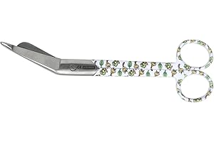 GIMA Tijeras De Enfermería Gima, Lister, Para Vendajes, Patrón De Oruga, Acero Inoxidable, Acabado Satinado, Recubrimiento En Polvo, Longitud 18 cm