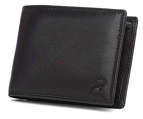 Schlichte Leder Geldbörse Herren – Handgefertigt – Premium Geldbeutel - Echtleder Portemonnaie - Wallet - Portmonee - Brieftasche - RFID-Schutz Schlichte Leder Geldbörse Herren – Handgefertigt – Premium Geldbeutel - Echtleder Portemonnaie - Wallet - Portmonee - Brieftasche - RFID-Schutz