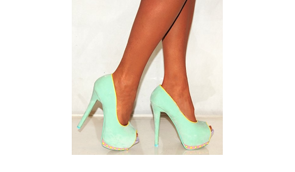 mint platform heels