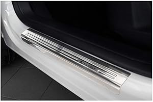 tuning-art 833 Juego de Protectores de Umbral para VW Tiguan 2007-2015 Acero INOX
