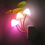 Verträumt LED Pilz Lampe Lichtsensor Nacht Licht Kontrolle EU Stecker Schlafzimmer Wand Leuchte Party Dekoration - 6