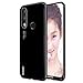 Produktbild Conie Schutzhülle kompatibel mit Huawei P20 Lite, Hülle Bumper Slim Cover Chrome Design Silikon Case Rückschale in Schwarz