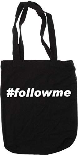 Hashtag followme Organic Fashion Bag Jutebeutel für Weltverbesserer