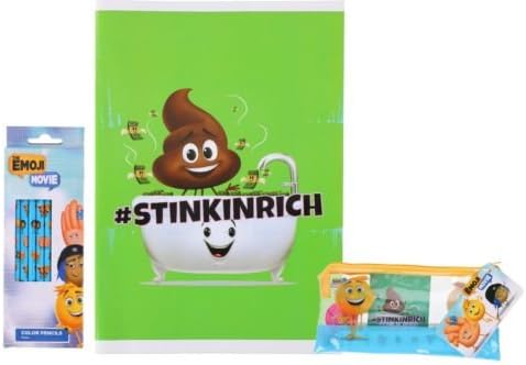 The Emoji Movie Back to School Complete Stationary Set
