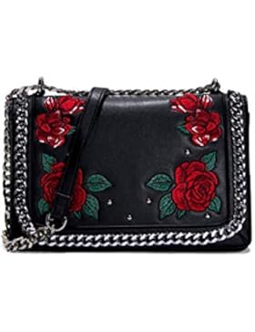 Tally Weijl Schwarze Tasche mit Blumen - Damen - Black - OS