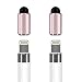 Produktbild iMangoo iPad Pencil Cap, 2 Stück Ersatzmagnetkappe 2 in 1 mit Faser kompatibel mit iPad Pro Pencil iPhone X Rosa