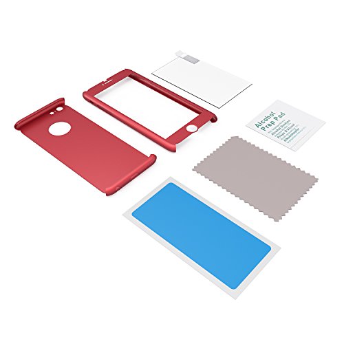 Funda iPhone 6s Plus 360 Grados Completa - Carcasa Integral y Cristal de Vidrio Templado para Movil Apple iPhone 6 6s Plus - Fundas Delantera y Trasera - iPhone 6s Plus 6 Plus Case y Cover Rojo reviews Funda iPhone 6s Plus 360 Grados Completa - Carcasa Integral y Cristal de Vidrio Templado para Movil Apple iPhone 6 6s Plus - Fundas Delantera y Trasera - iPhone 6s Plus 6 Plus Case y Cover Rojo