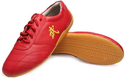 Jinji Unisex Adults Chinese Tai-Chi WU Shu Kung Fu Shoes Basic Style For Daily Training Morning Exercises (EUR 39, Red)