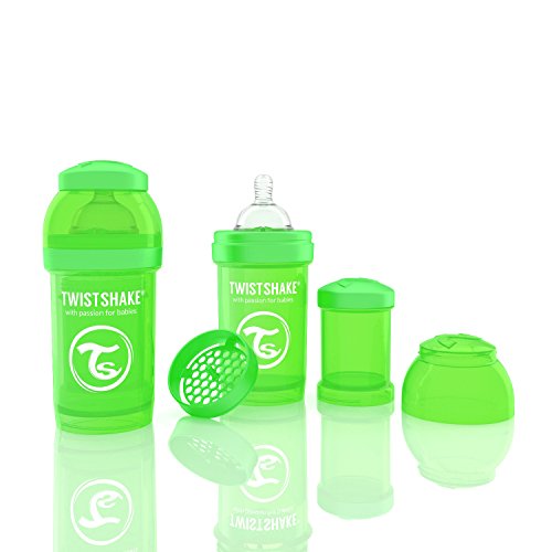 Twistshake Anti-Colic Shaker (180 ml/6 oz, Green)