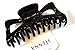 A Pretty Black Hair Claw Clamp Clip Butterfly Style Unique Bull Dog Design