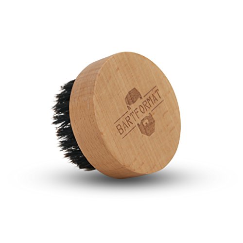 Bartpflege-Set „GLATTMACHER“ von BARTFORMAT – Runde Bartbürste (Wildschweinborsten) + Bart Balsam + Bartkamm (Birnbaumholz) – Für die Tägliche Bartpflege – Ideal als Geschenk - 8