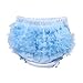 La Vogue Baby Girls Boys Ruffle Pants Knickers Bloomers Nappy Cover (L, Light Blue)