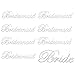 Produktbild P Prettyia Strass Shuhe Sticker Aufkleber Hochzeit Damenschuhe Dekoration mit Bride und Bridesmaid Design