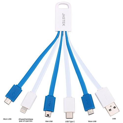 JASTEK JS015 USB-Kabel, weiß / blau, Stück: 1 - 3