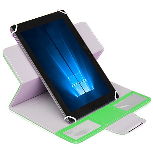 Hülle Medion Lifetab P9702 X10302 P10400 P10506 P10505 S10366 S10352 Tablet Tasche Schutztasche mit Ständerfunktion in Grün Schutzhülle Stand Tasche Etui Cover Case hochwertige Verarbeitung von UC-Express - 3