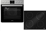 Gorenje Green Chili Set 2 Herd-Kochfeld-Kombination / 67 L /Einzigartige Backmuffe Homemade / Edelstahl