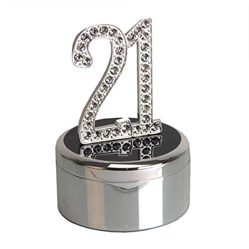 Preisvergleich Produktbild Versilberte Schmuckkästchen 18 Box mit Kristalle