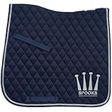 SPOOKS Schabracke Dressage Pad Happy Crown navy/silver