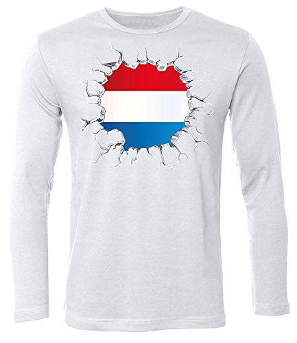 FUSSBALL – FANARTIKEL – Niederlande 5762 Herren Longsleeve (HL) Gr. L