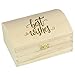 Produktbild Schatztruhe Holzbox Truhe Dose Verpackung Deko Kiefer Natur mit individueller Gravur 155 x 86 x 110 mm