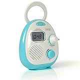 Pyle – Mini Wasserdicht Bluetooth Musik Dusche Wecker...