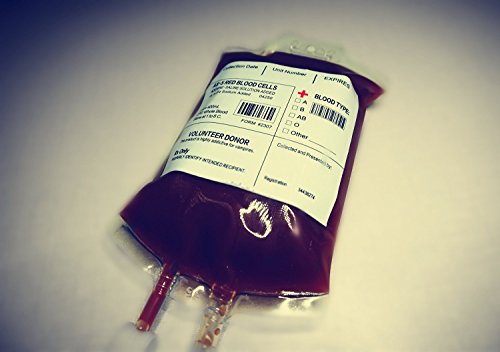 Live „Blood“ von Theme Party – Amazlab Set von 10 Blutbeutel Drink Container IV Taschen 350ml, Party Favor Trinkbecher - 2